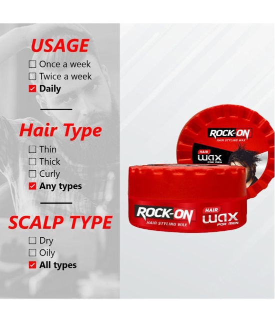 ROCK ON Hair Styling Wax 125 g + Impulse Body Spray 150 ml (2 Items in the set)