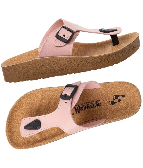 Aerowalk - Pink Womens Thong Flip Flop - None