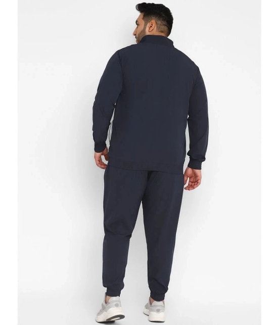 YUUKI - Navy Polyester Regular Fit Solid Mens Sports Tracksuit ( Pack of 1 ) - None