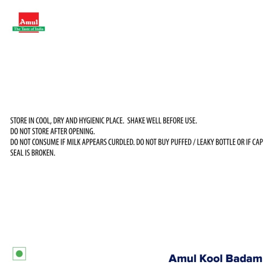 Amul Kool Badam 180 ML Pet Btl