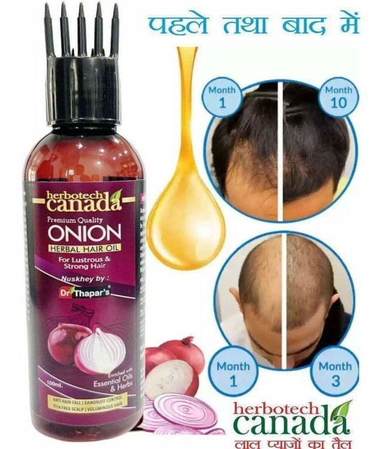 HERBOTECH CANADA - Anti Hair Fall Onion Oil 100 ml ( Pack of 1 )