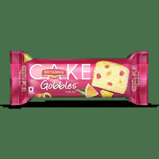 Britannia Gobbles Fruity Fun Cake, 90 G