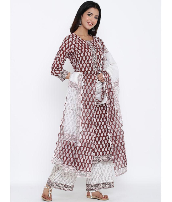 KIPEK Cotton Kurti With Palazzo - Stitched Suit Single - M