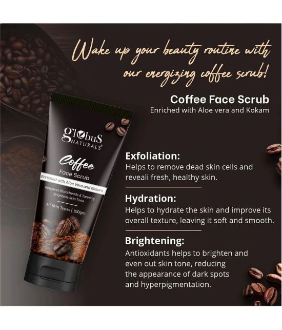 Globus Naturals Coffee Face Scrub, 100gm