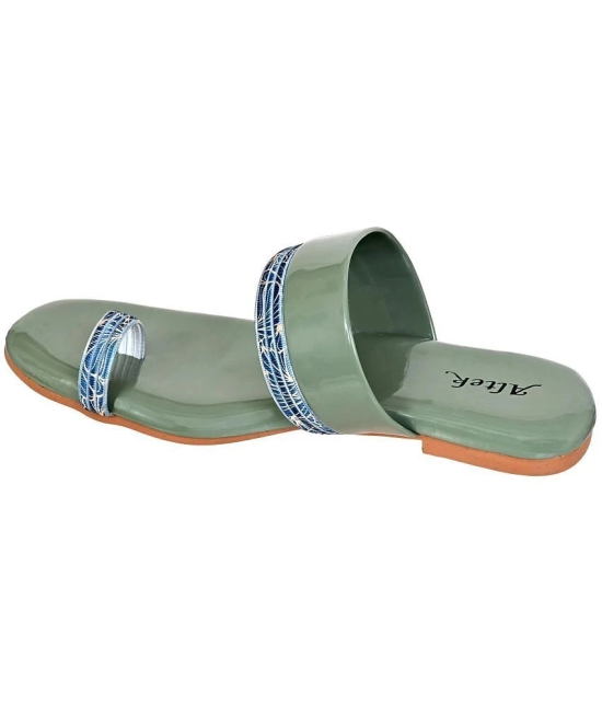 Altek - Green Womens Flats - None