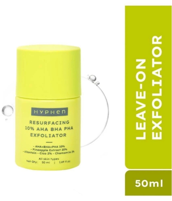 Hyphen Resurfacing 10% AHA BHA PHA Exfoliator with 20% Pineapple Extract | Smoother Skin In 1 Use