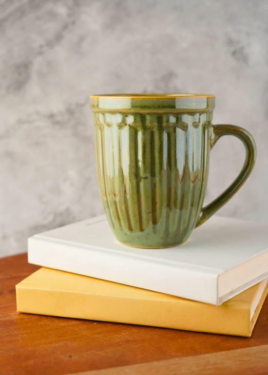 Moss Green Vintage Mug-Set of two