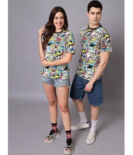 The Dry State - Multicolor Cotton Regular Fit Couple T-Shirt