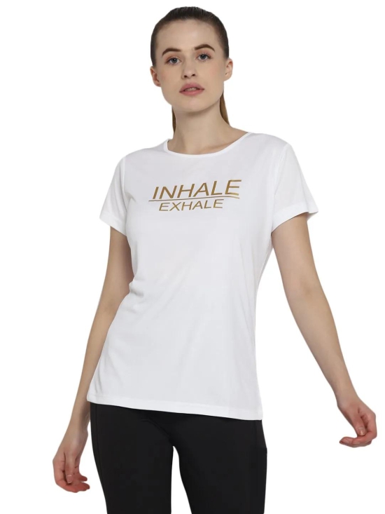 WMN POL PT HS TEE-S / White