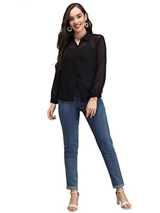 FUNDAY FASHION Women Regular Fit Self Design Casual Shirt