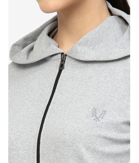 Uzarus Cotton Blue Hooded Sweatshirt - None