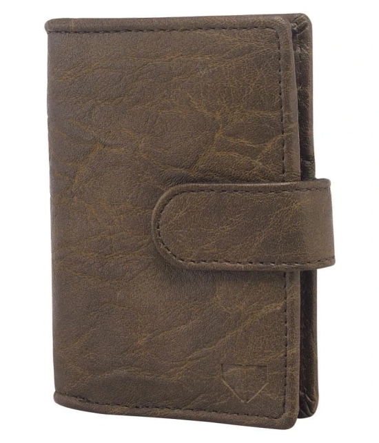 Walrus Faux Leather Brown Casual Regular Wallet - Brown