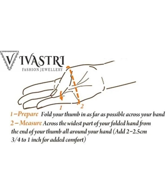 VIVASTRI Gold Bangle Set ( Pack of 1 ) - None