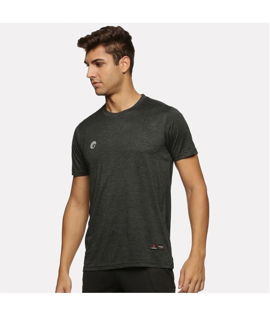 Omtex - Black Cotton Regular Fit Mens Sports T-Shirt ( Pack of 1 ) - None