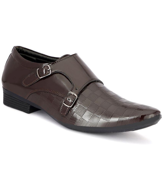 Buxton - Brown Men''s Monk Strap Formal Shoes - None