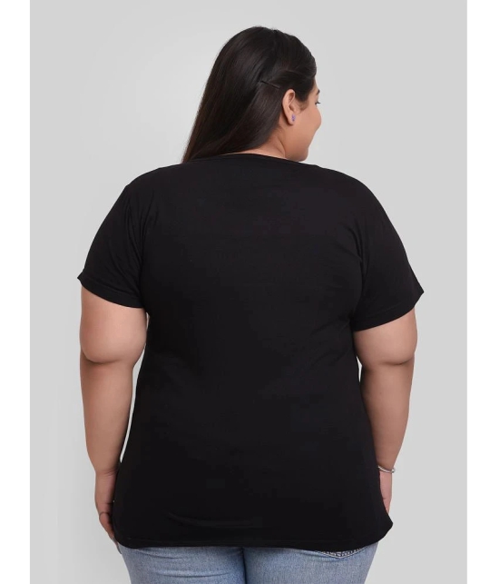 Neo Garments - Black Cotton Regular Fit Womens T-Shirt ( Pack of 1 ) - 6XL