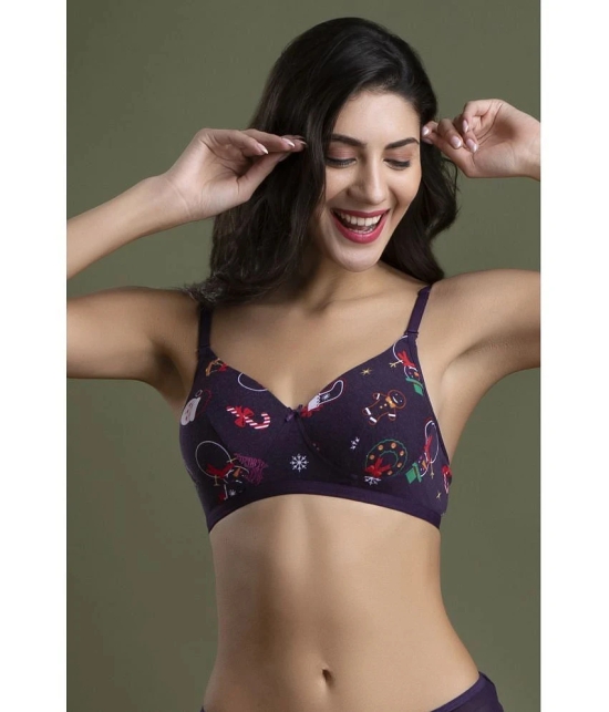 Clovia Cotton T-Shirt Bra - Blue Single - None