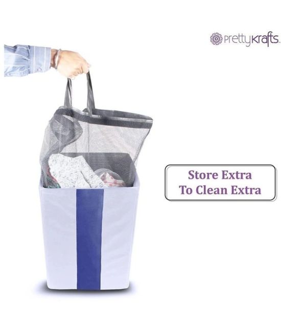 PrettyKrafts Set of 2 PVC Laundry Bag - Grey