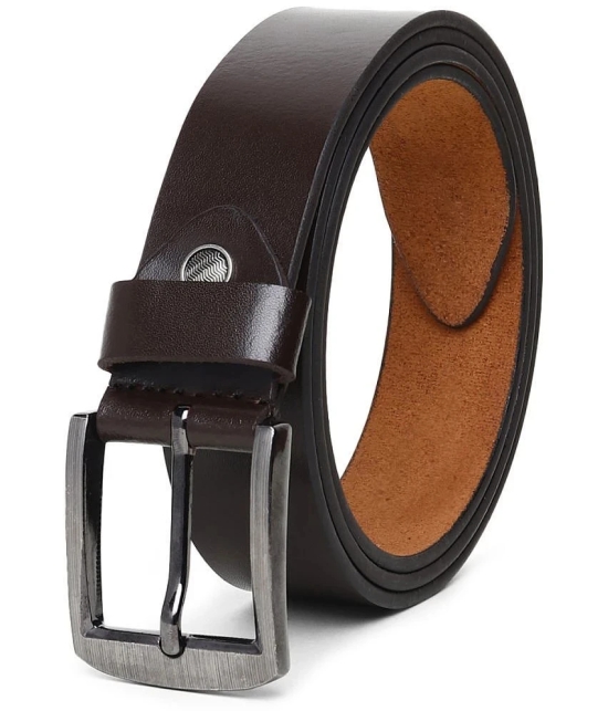 samtroh - Brown Leather Mens Casual Belt ( Pack of 1 ) - None