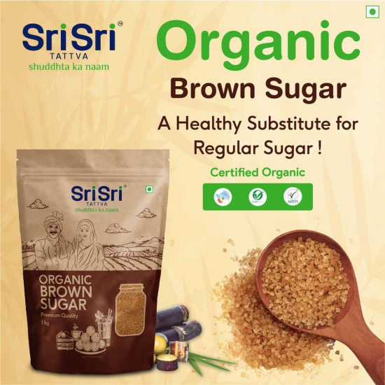 Sri Sri Tattva Organic Brown Sugar, 1kg