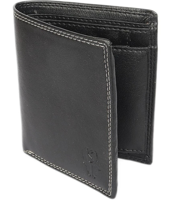 samtroh - PU BLACK Mens Regular Wallet ( Pack of 1 ) - Black