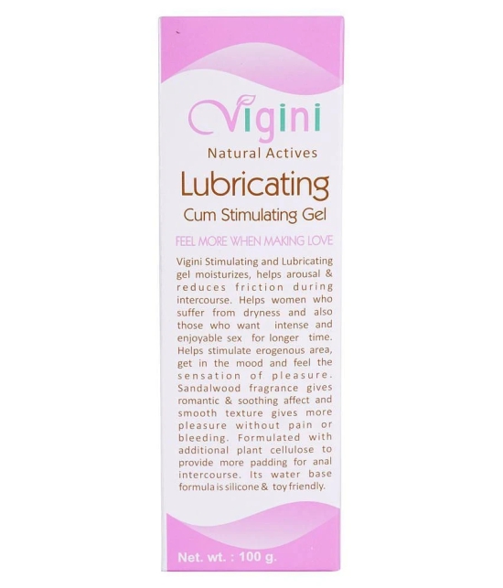 Vigini 100% Natural Actives Lubrication, Lubricating Gel Personal Lubricant Gel 200 g Pack of 2