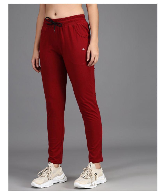 Addyvero - Red Cotton Blend Womens Running Trackpants ( Pack of 1 ) - 30