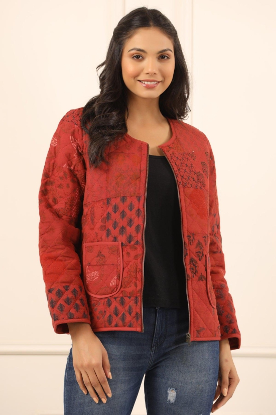 Printed women quilted  jacket-XXL/3xl