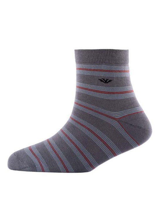 Men Pack Of 2 Striped Cotton Ankle Length Socks