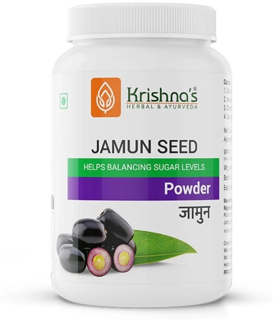 Krishnas Herbal & Ayurveda Jamun Seed Powder, 100 g Pack Of 4