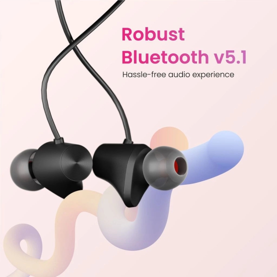 Hammer Twist In-Ear Bluetooth Neckband With Upto 14 Hours Playback