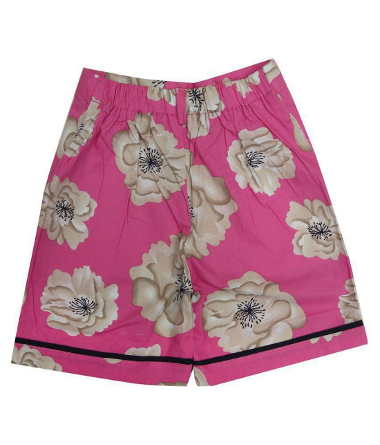 Zadmus - Pink Cotton Girls Hot Pants ( ) - None