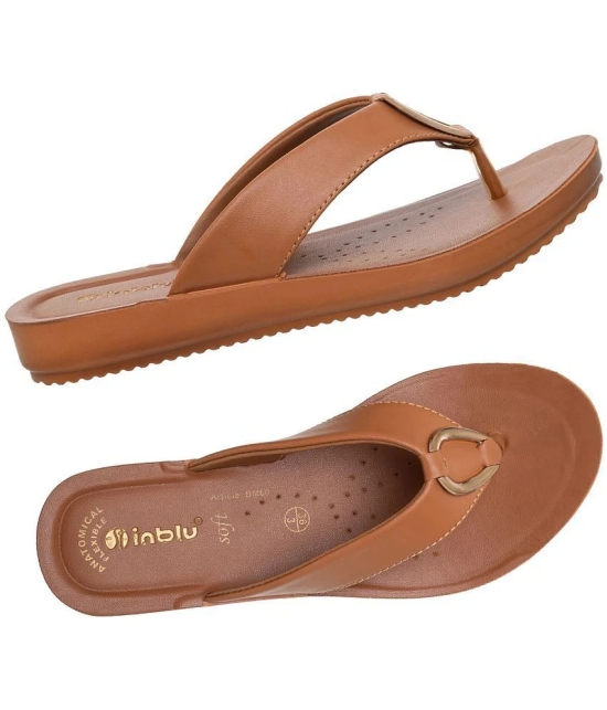 Inblu Tan Womens Slipper - None