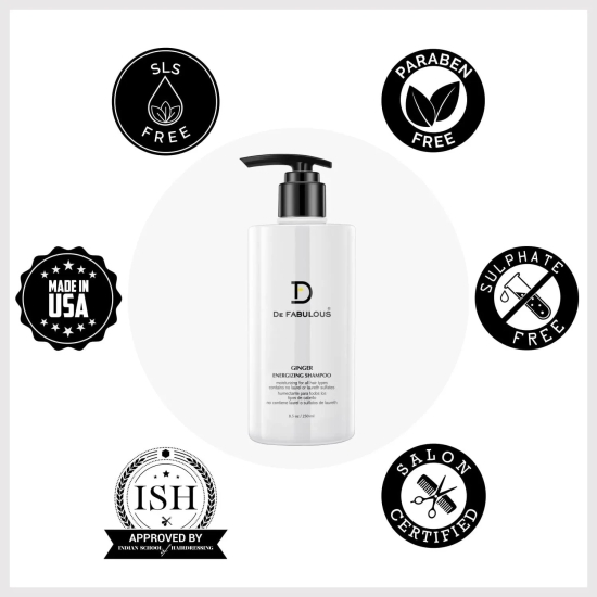 De Fabulous Ginger Energizing Shampoo 250ml-250ml