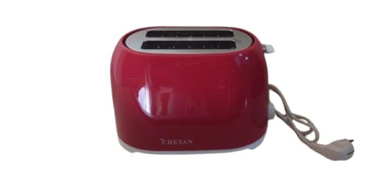 MyChetan Pop-up Toaster, 2-Slice Toaster, 7 Browning Settings, Removable Crumb Tray, 750 W, Red