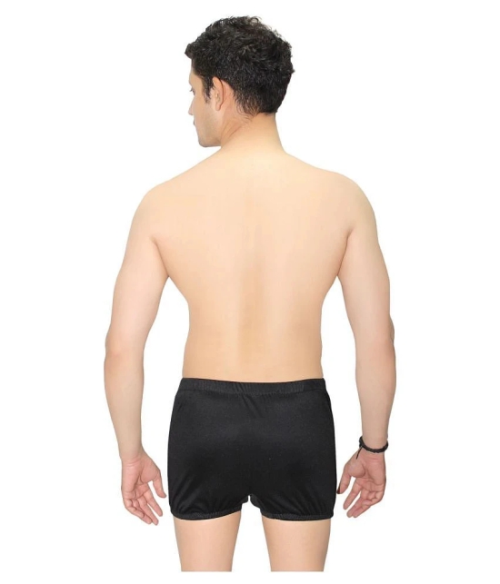 Goodluck Black Cotton Lycra Trunk - 30