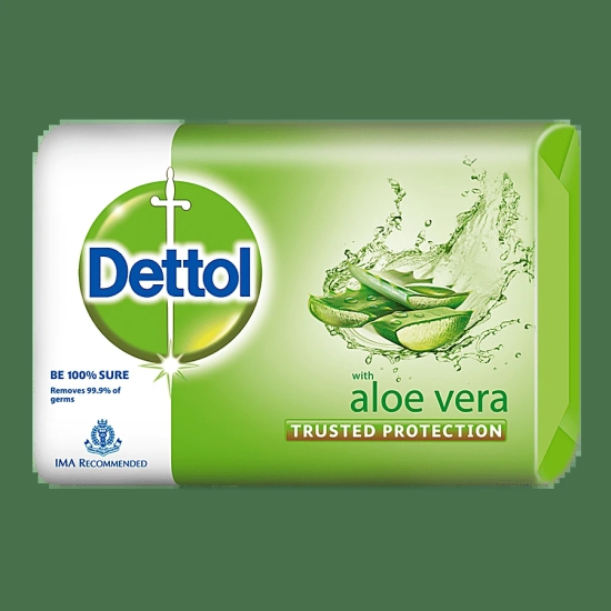 Dettol Aloe Vera Bathing Bar Soap, 100 G