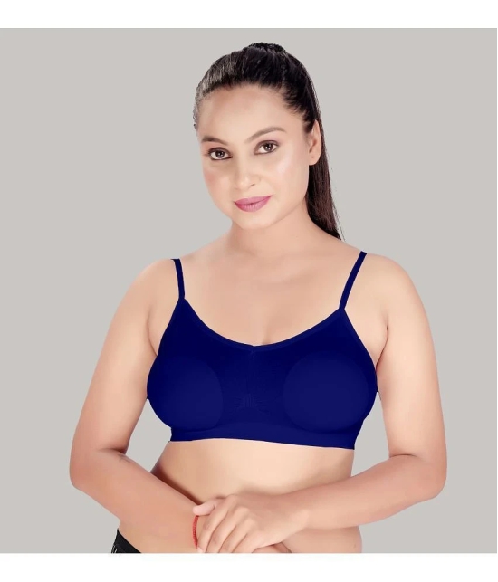 haya fashion Blue Polyester Non Padded Womens Bralette Bra ( Pack of 1 ) - None