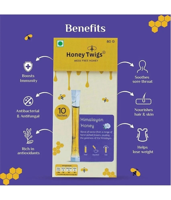 HONEY TWIGS Multifloral Honey Multiforal 320 g Pack of 4