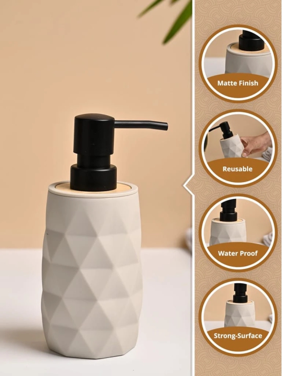 VON CASA Grey Plastic Soap Dispenser - 250ml