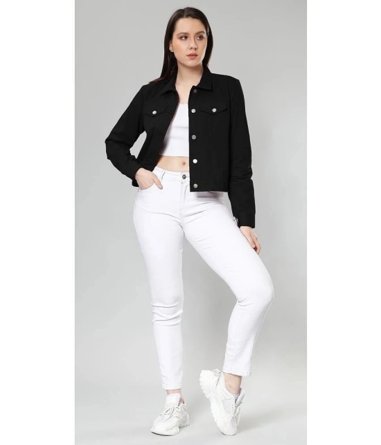 NUEVOSDAMAS - Denim Black Jackets Pack of 1 - None