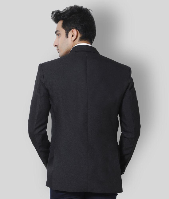 Fourfolds - Black Polyester Regular Fit Mens Blazer ( Pack of 1 ) - None