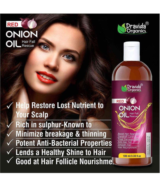 Dravida Organics Onion Hair Oil Hair Fall Treatment 100 mL