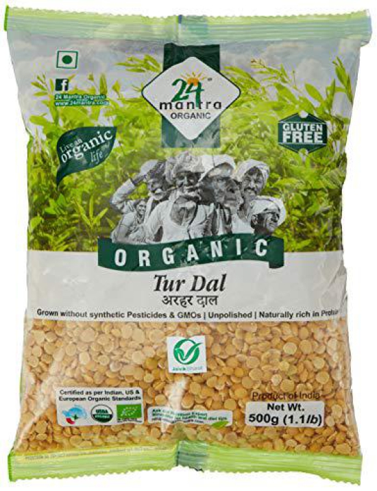 24 Mantra Organic Tur Dal 500g