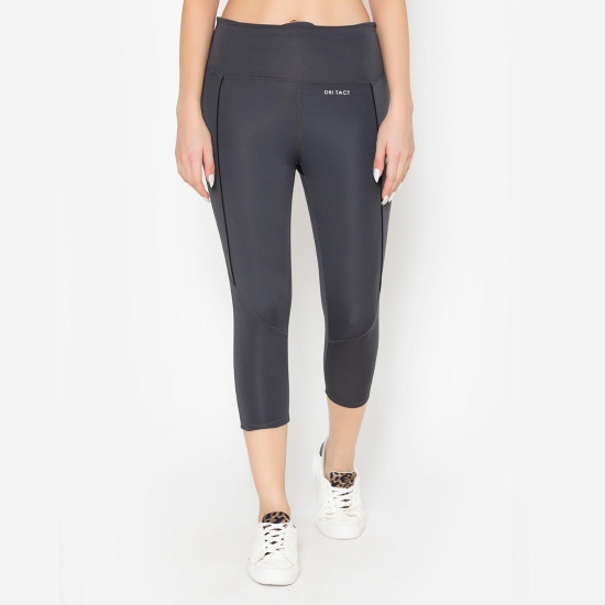 Women's Gym Capri - Grey Grey M