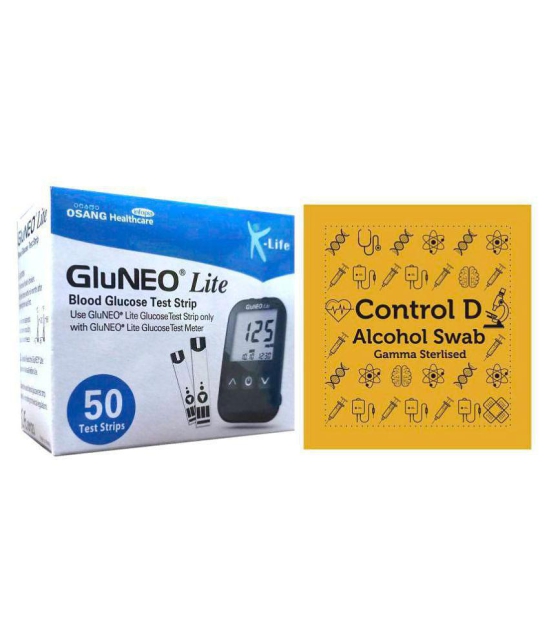 GLUNEO LITE 50 STRIPS+50 ALCOHOL SWABS Expiry Feb 2024