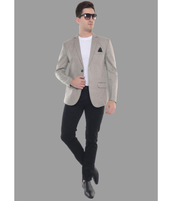 DKGF Fashion - Beige Polyester Regular Fit Men's Blazer ( Pack of 1 ) - None