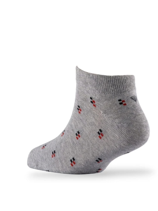 Men Pack Of 2 Patterned Cotton Ankle Length Socks