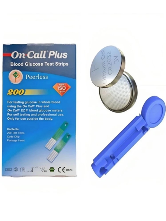 On Call Plus 200 Strips With Battery And 200 Lancets 1 100 Test Strips