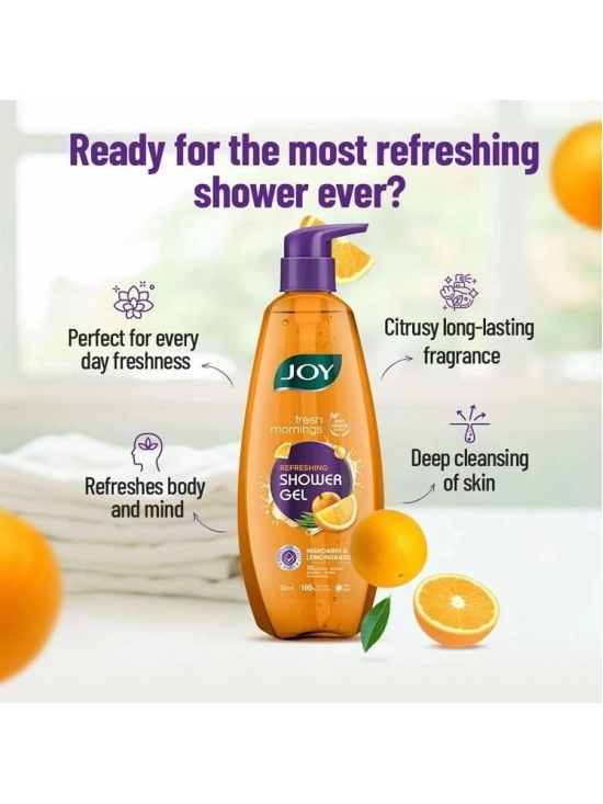 Joy Fresh Mornings Refreshing Shower Gel, ( Body Wash ), (500ml x 2), Buy 1 & Get 1 FREE